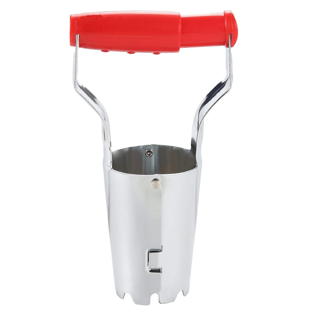 Automatic soil release excavation filler hole planting tool for growing tulips, daffodils